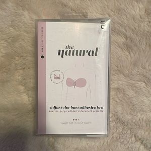 The Natural Adjust-The-Bust Adhesive Bra C in black. NIB.